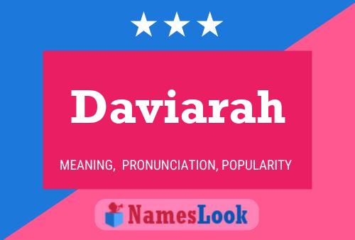 Daviarah Name Poster