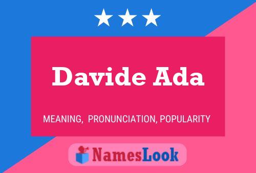 Davide Ada Name Poster