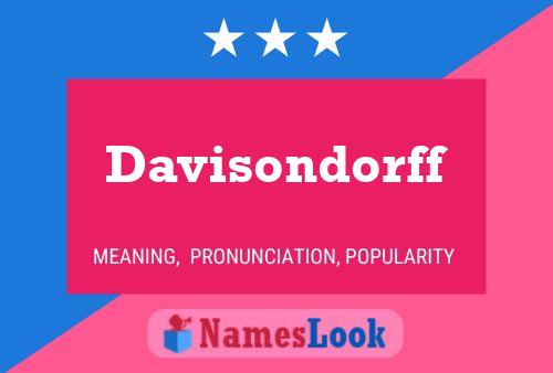 Davisondorff Name Poster