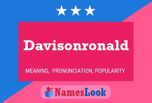 Davisonronald Name Poster