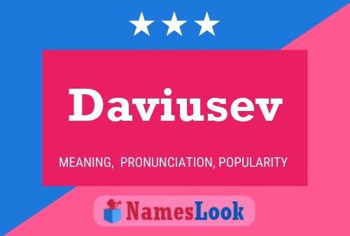 Daviusev Name Poster