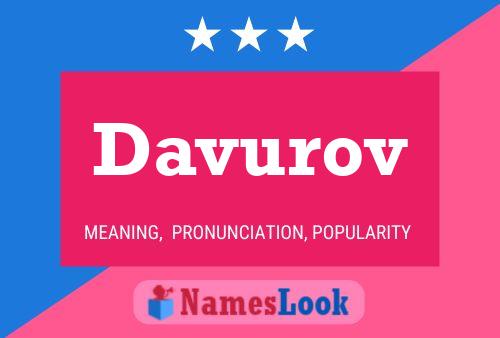 Davurov Name Poster