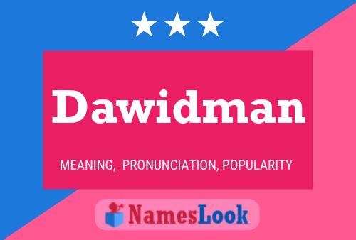 Dawidman Name Poster