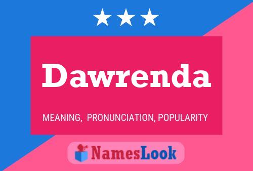 Dawrenda Name Poster