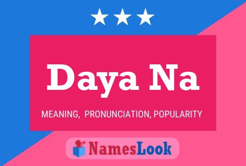 Daya Na Name Poster