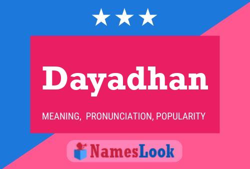 Dayadhan Name Poster