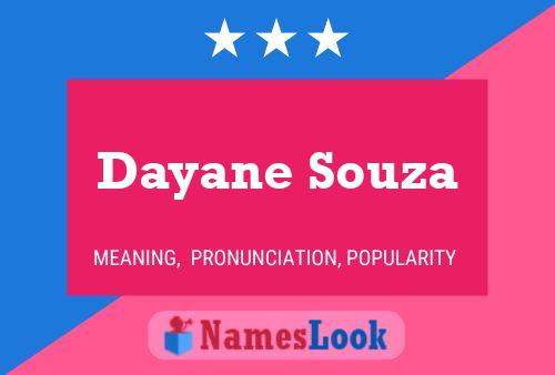 Dayane Souza Name Poster