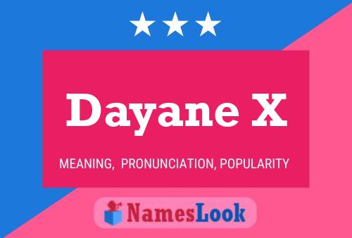 Dayane X Name Poster