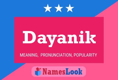 Dayanik Name Poster