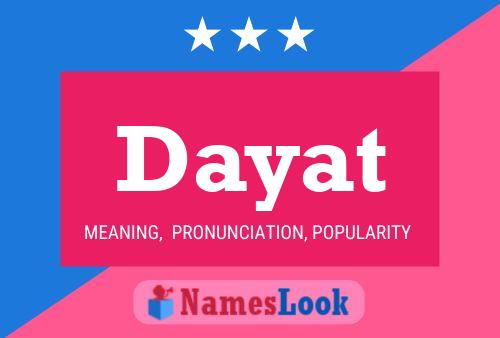 Dayat Name Poster