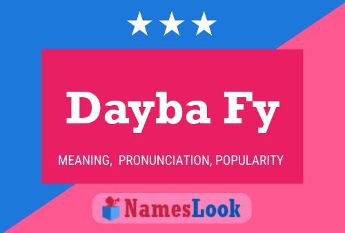 Dayba Fy Name Poster