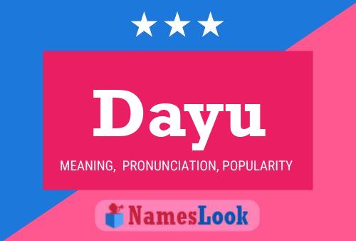 Dayu Name Poster