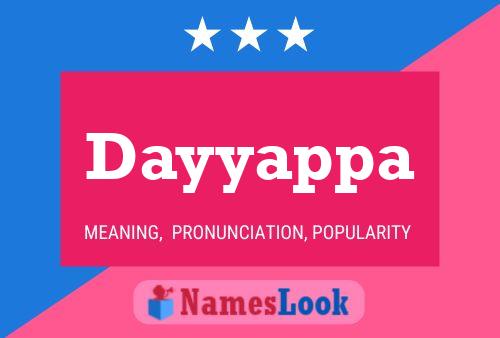 Dayyappa Name Poster