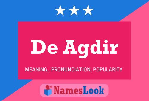 De Agdir Name Poster