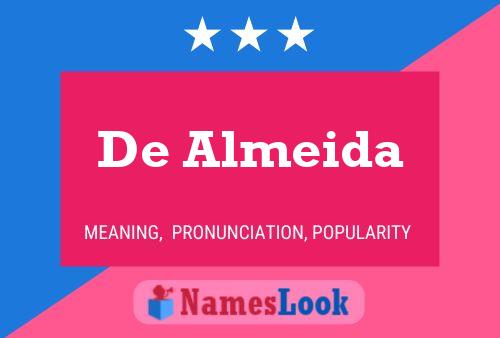 De Almeida Name Poster