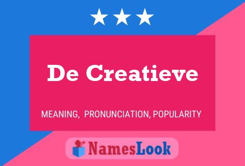 De Creatieve Name Poster