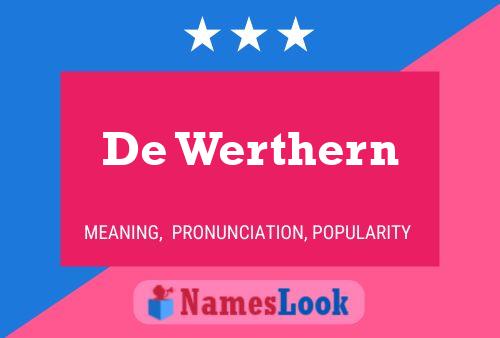 De Werthern Name Poster