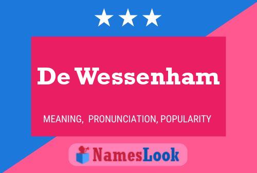 De Wessenham Name Poster