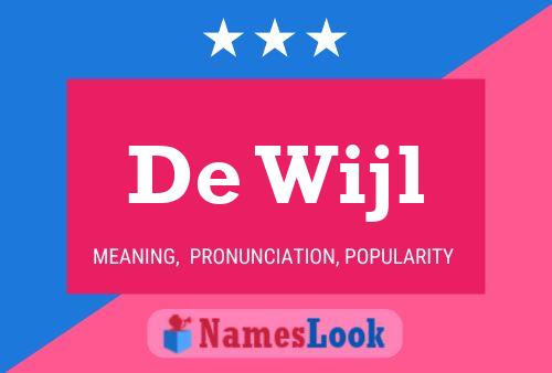 De Wijl Name Poster