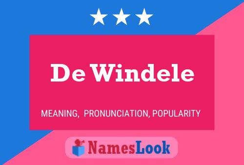 De Windele Name Poster