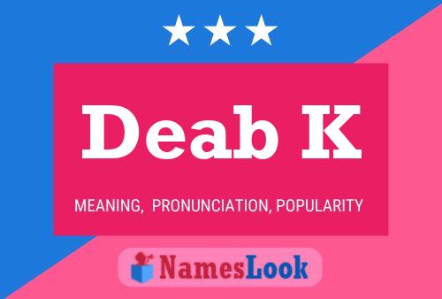 Deab K Name Poster