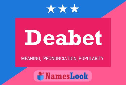 Deabet Name Poster