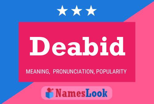 Deabid Name Poster