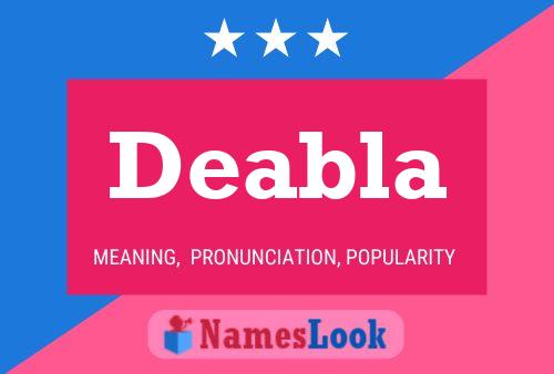 Deabla Name Poster