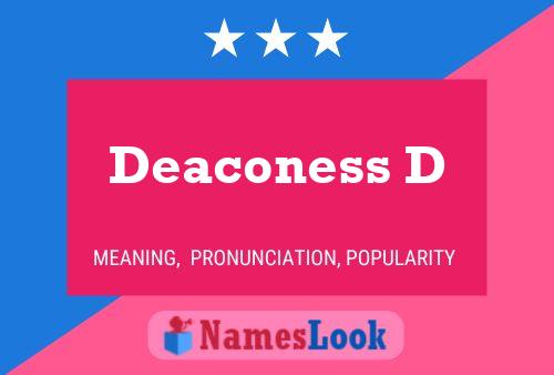 Deaconess D Name Poster