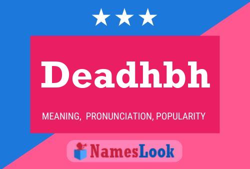 Deadhbh Name Poster