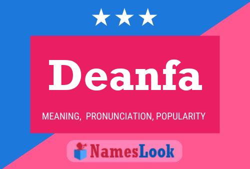 Deanfa Name Poster