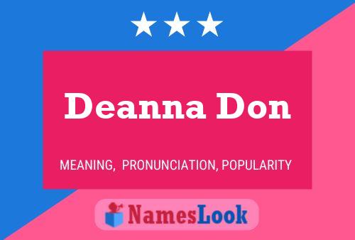 Deanna Don Name Poster