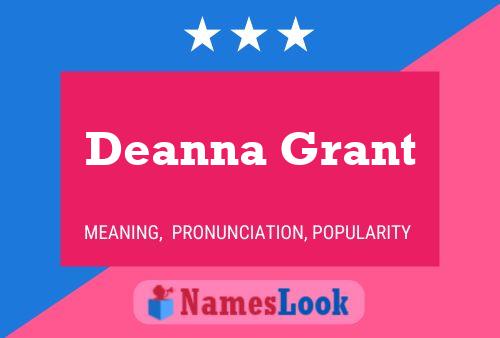 Deanna Grant Name Poster