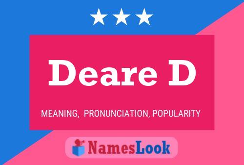 Deare D Name Poster