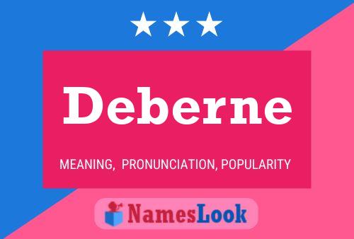 Deberne Name Poster