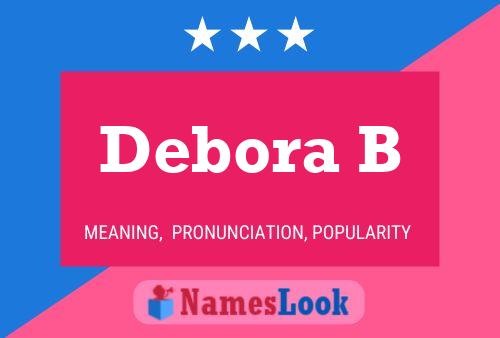 Debora B Name Poster