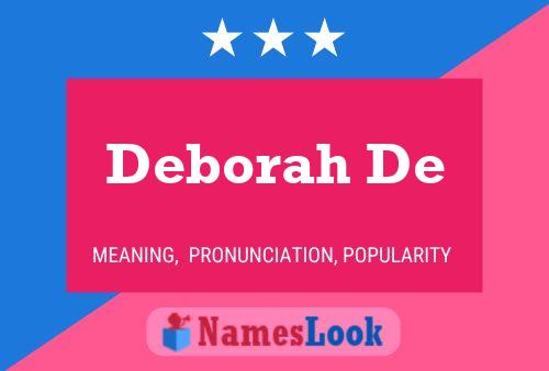 Deborah De Name Poster