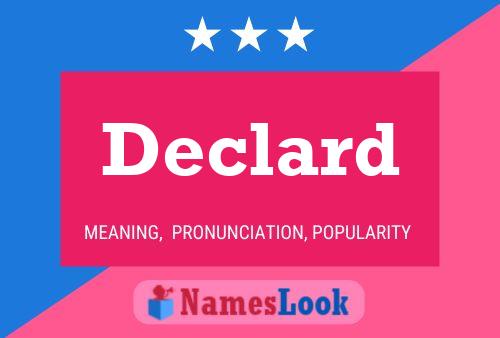 Declard Name Poster