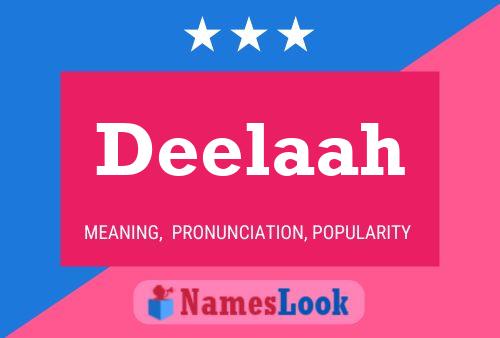 Deelaah Name Poster