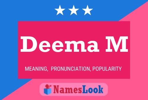 Deema M Name Poster