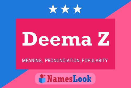 Deema Z Name Poster