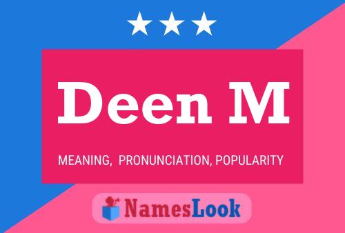 Deen M Name Poster