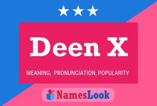 Deen X Name Poster