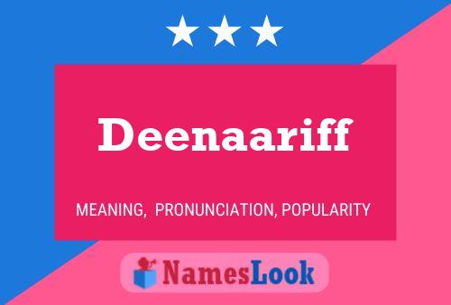 Deenaariff Name Poster