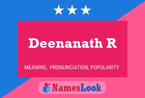 Deenanath R Name Poster