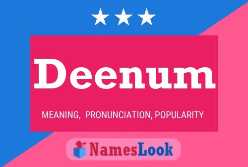 Deenum Name Poster