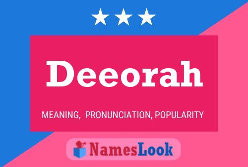 Deeorah Name Poster