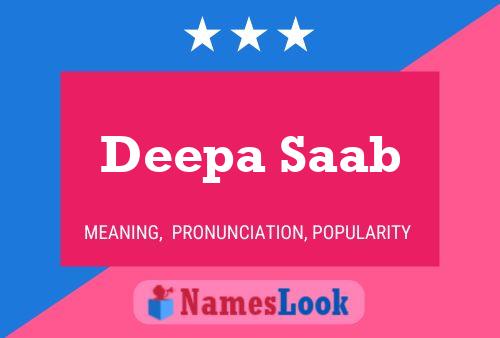 Deepa Saab Name Poster