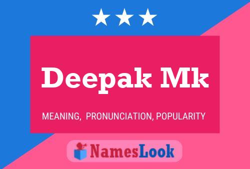 Deepak Mk Name Poster