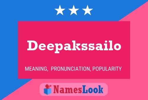 Deepakssailo Name Poster